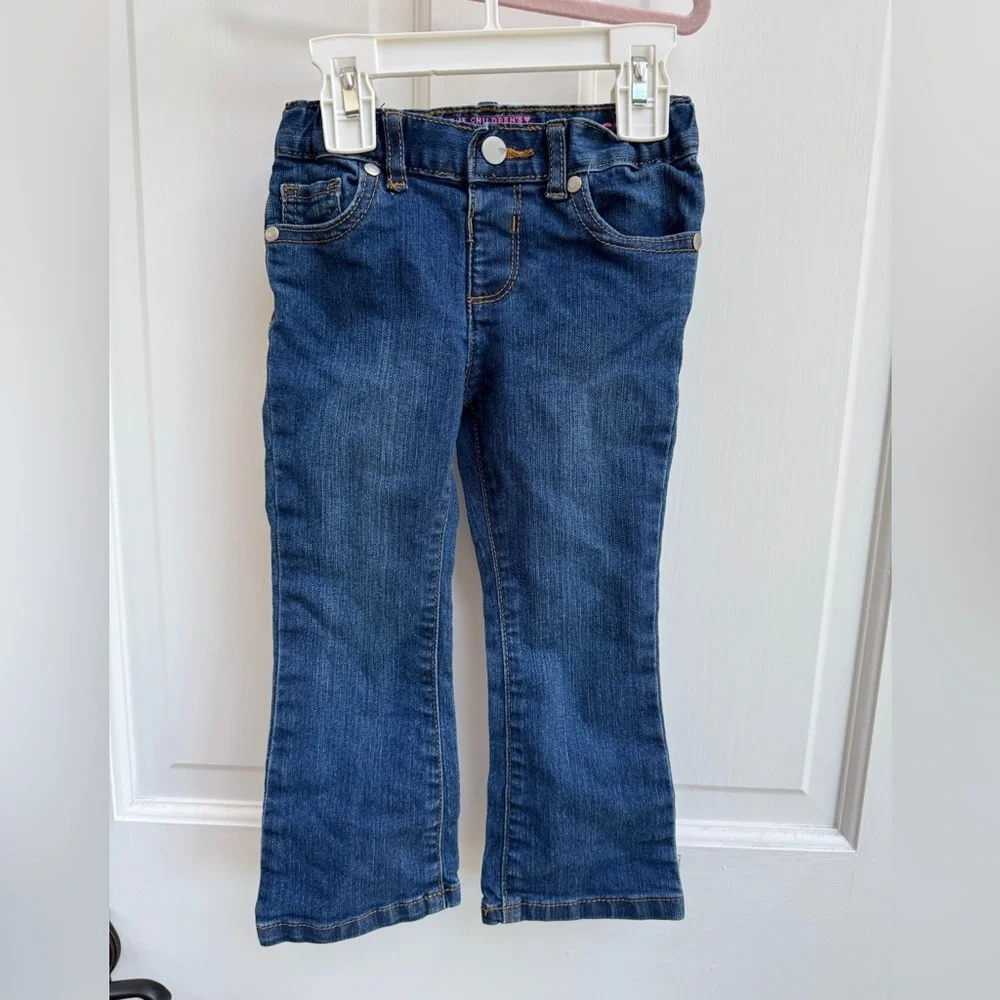 NWOT The Children's Place 3T Girls Denim Bootcut Jeans Pants